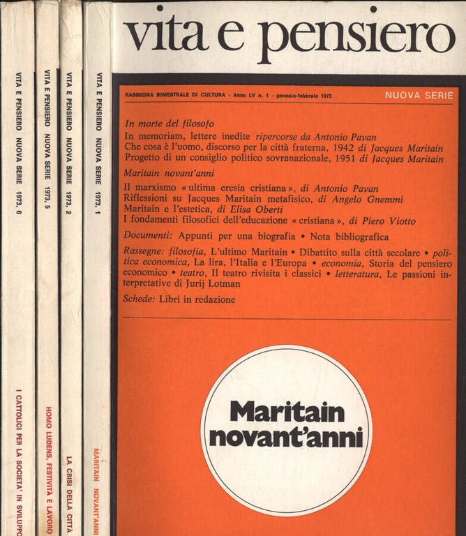 Vita e pensiero Anno 1973 n. 1, 2, 5, 6