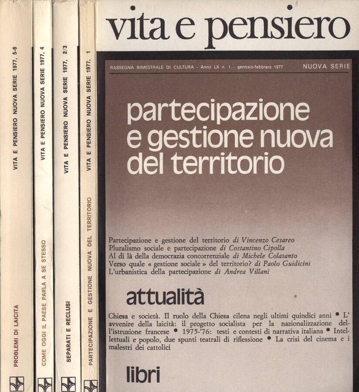 Vita e pensiero Anno 1977 n. 1, 2 - 3, …