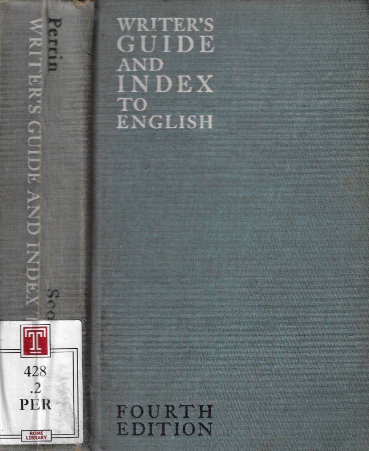 Writer's guide and index to english | Immagine principale