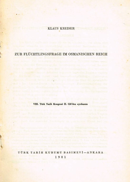 ZUR FLUCHTLINGSFRAGE IM OSMANISCHEN REICH | Immagine Gallery 2