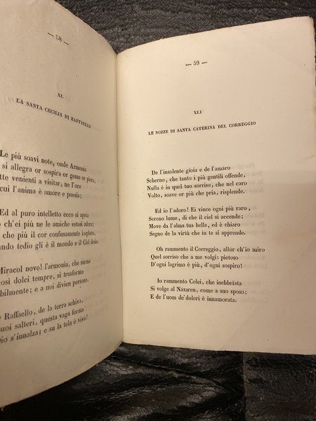 L'ideale versi alla primavera del 1857 di Saverio Baldacchini.