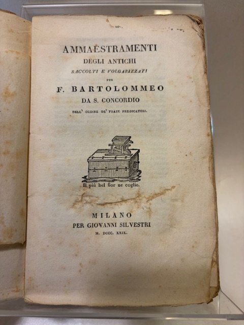 Ammaestramenti degli antichi raccolti e volgarizzati per (…). | Immagine principale