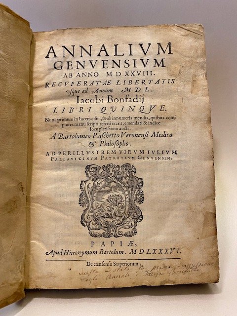 Annalium Genuensium ab anno MDXXVIII recuperatae libertatis usque annunm MDL. …