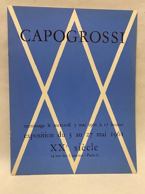 Capogrossi XX siècle - Du 3 au 27 Mai 1961. …