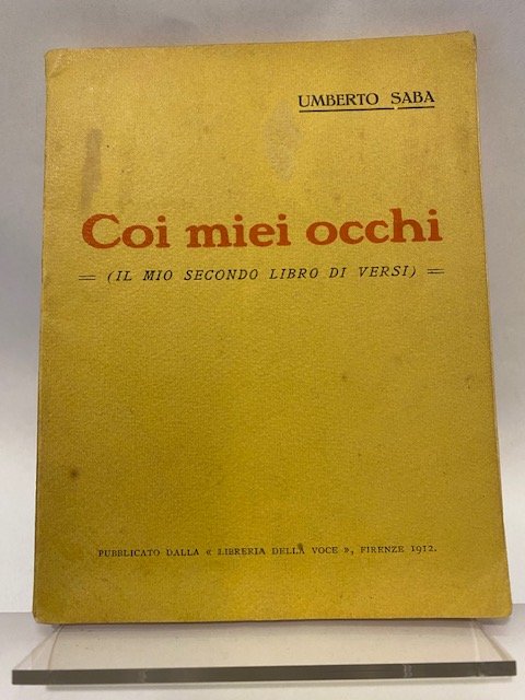 Coi miei occhi, “Il mio secondo libro di versi”. (INVIO …