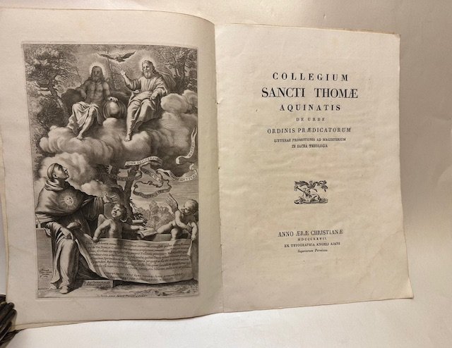 Collegium Sancti Thomae Aquinatis de Urbe ordinis praedicatorum litterae promotionis …