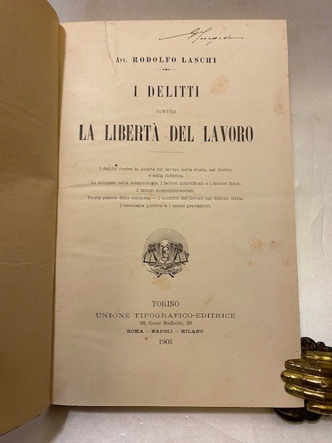 I delitti contro la libertà del lavoro. I delitti contro … | Immagine principale