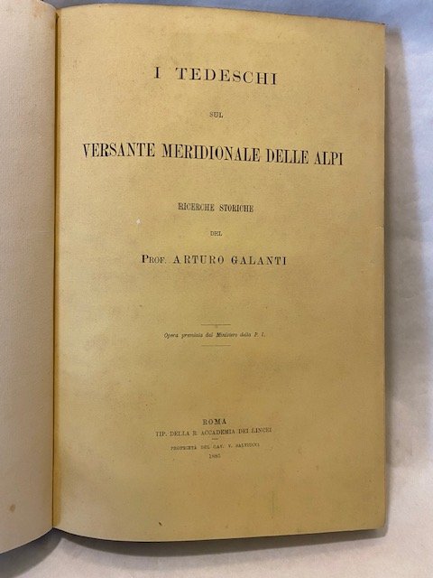 I tedeschi sul versante meridionale delle alpi. Ricerche storiche del …