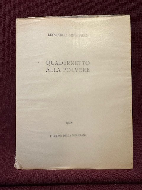 Quadernetto alla polvere.