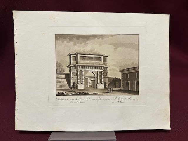 Veduta esterna di Porta Romana in Milano. Vue extérieure de … | Immagine principale