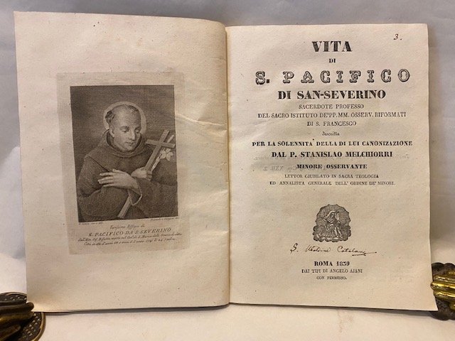 Vita di S. Pacifico di San-Severino sacerdote professo del Sacro …