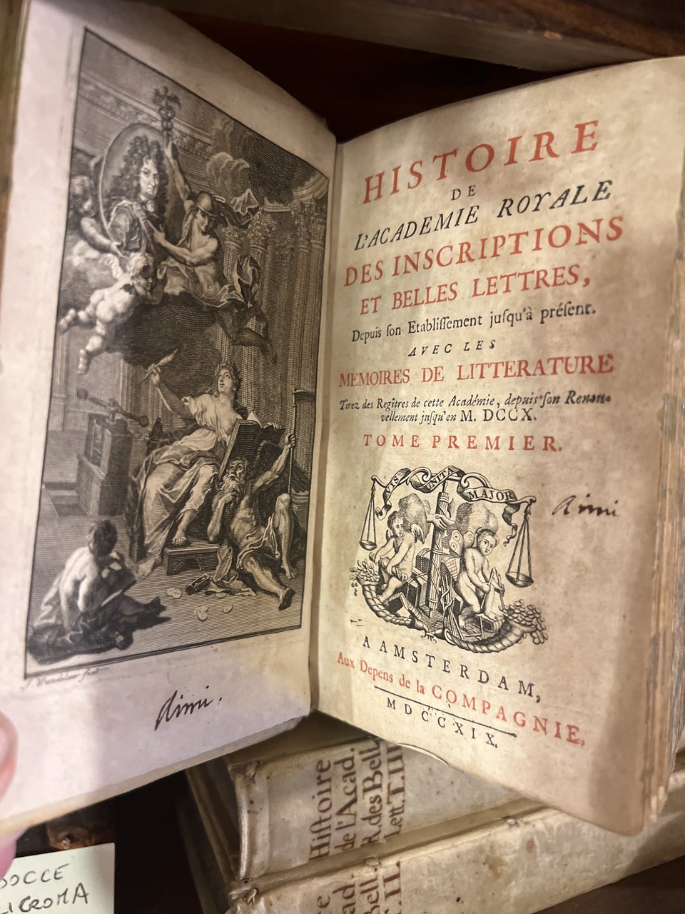 Histoire de l'academie royale des inscriptions et belles lettres depuis … | Immagine principale