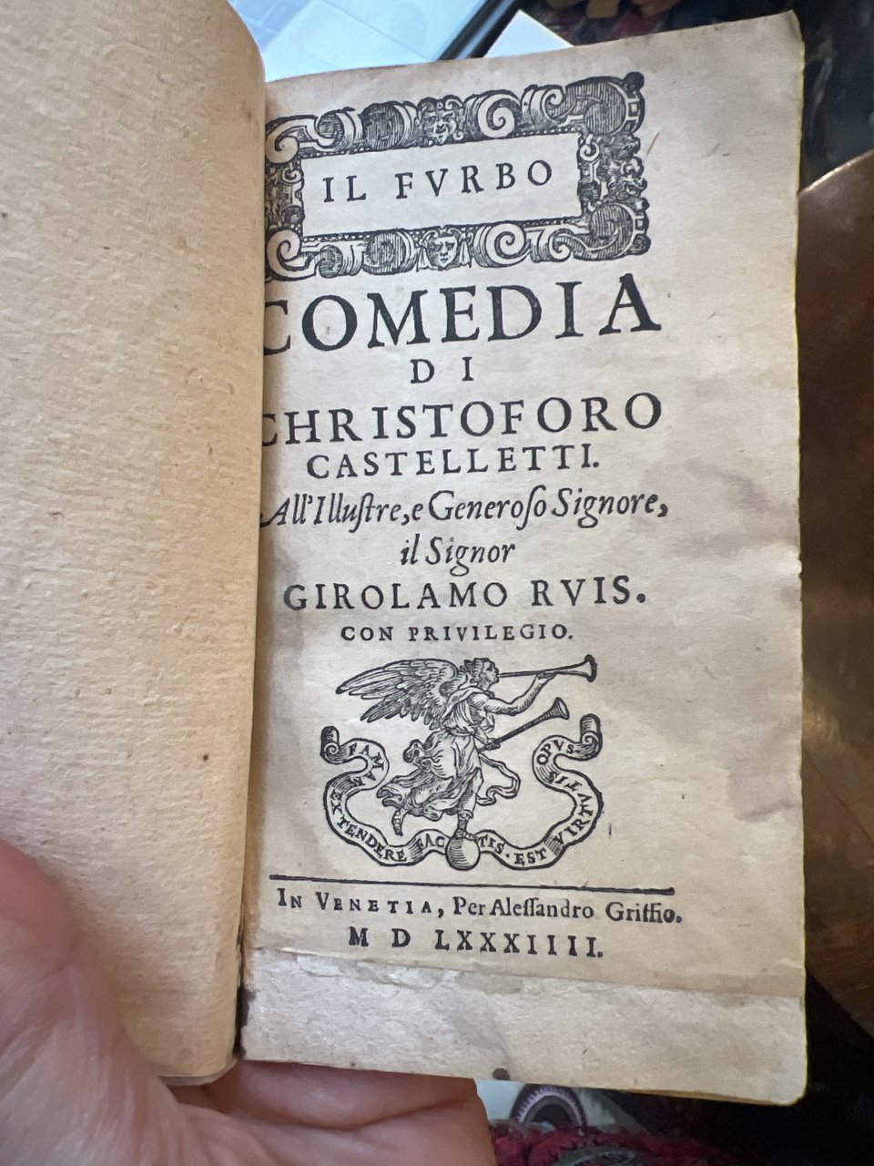 Il furbo comedia di Christoforo Castelletti