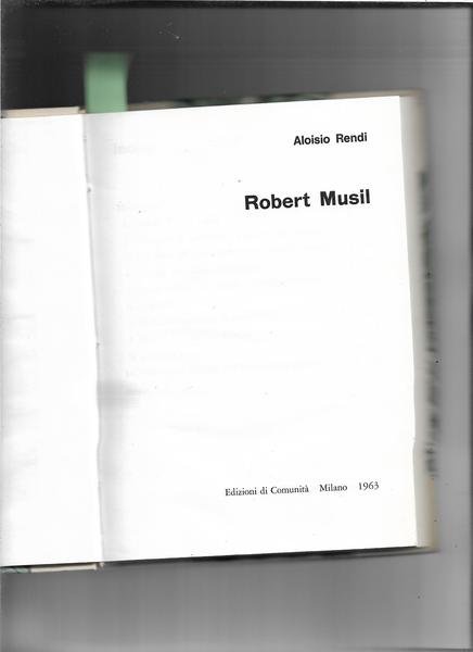 Robert Musil.