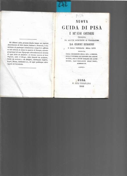 Nuova guida di Pisa e de' suoi contorni preceduta da …
