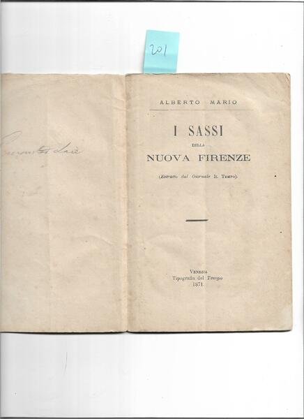 I Sassi della nuova Firenze.