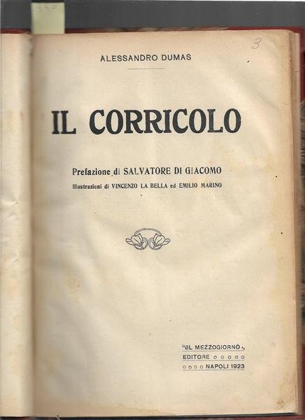 Il Corricolo. Pref. di Salvatore di Giacomo e illustrazioni di …