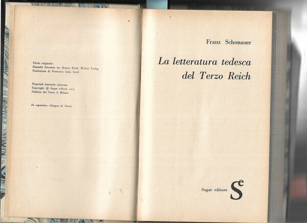 La letteratura tedesca del Terzo Reich.