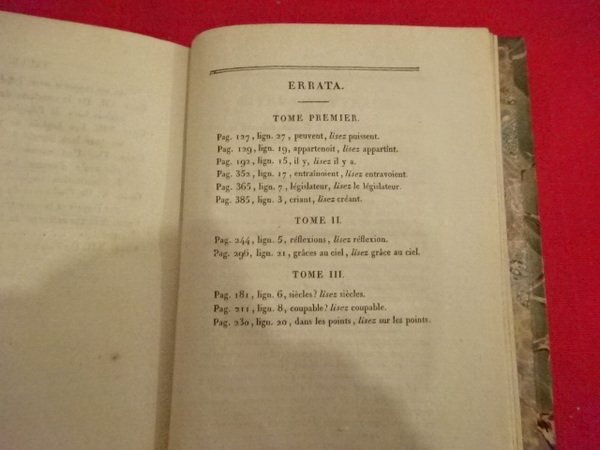 Considérations sur les principaux évènements de la Révolution Française.
