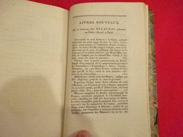 Considérations sur les principaux évènements de la Révolution Française.
