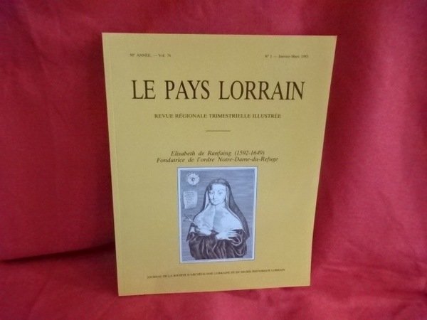 LE PAYS LORRAIN - 92ème année juillet-septembre 1995 - Nº …