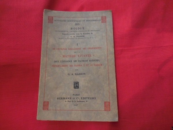 Actualités scientifiques et industrielles - N° 513 : de Certaines …