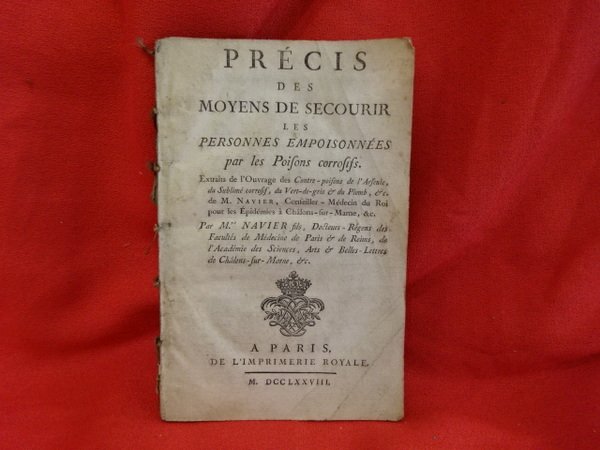 Précis des Moyens de Secourir les Personnes empoisonnées par les …