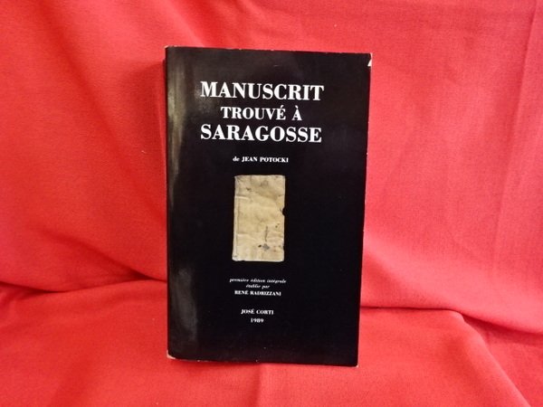 Manuscrit trouvé à Saragosse.