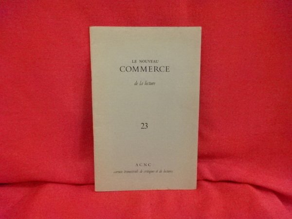 Le Nouveau Commerce de la lecture. - Carnet de critiques …