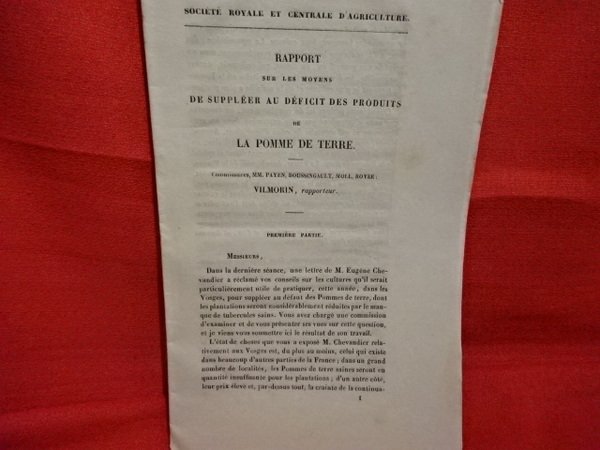 Rapport sur les moyens de suppléer au déficit des produits …
