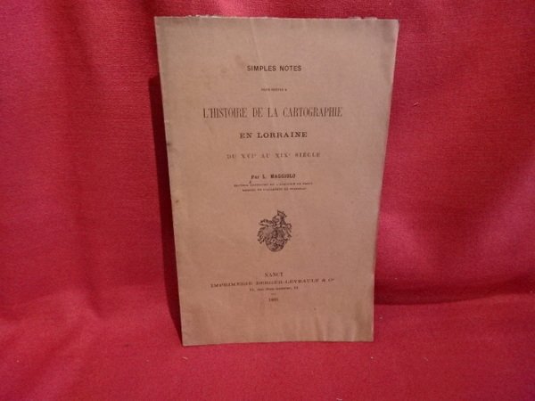 Simples notes pour servir à l'histoire de la cartographie en …