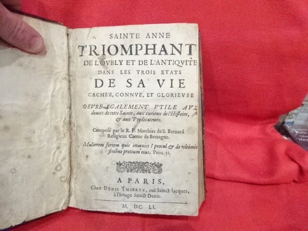 Sainte Anne triomphant de l'ovbly et de l'antiqvité dans les …