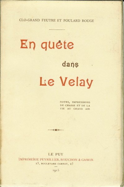 En quête dans le Velay