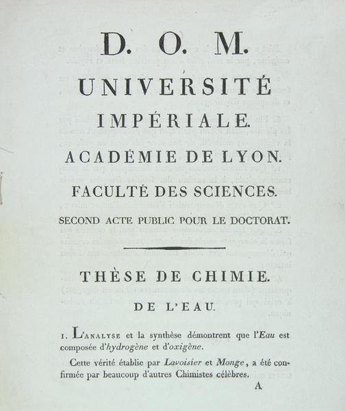 Thèse de chimie de l’eau