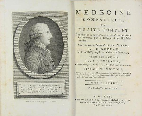 Médecine domestique, ou traité complet des moyens de se conserver …