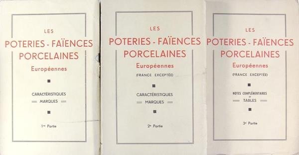 Les poteries - les faïences et les porcelaines européennes.