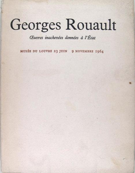 Georges Rouault - oeuvres inachevées données à l’Etat