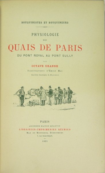 Physiologie des quais de Paris du Pont Royal au Pont …