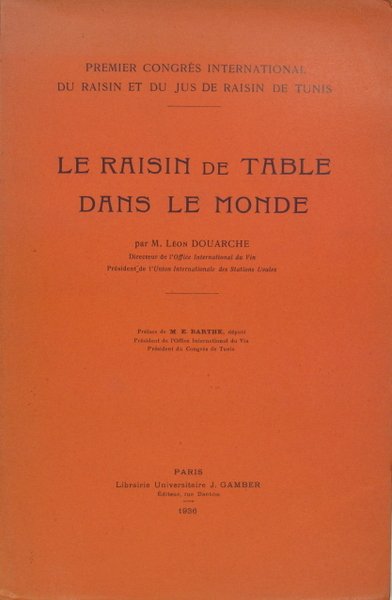 Le raisin de table dans le monde