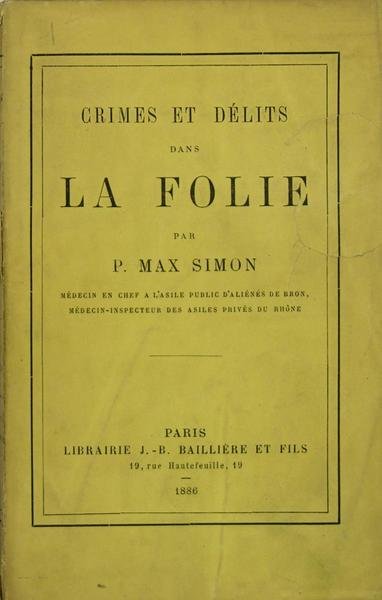 Crimes et délits dans la folie