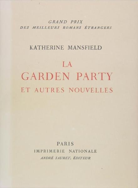 La garden party et autres nouvelles