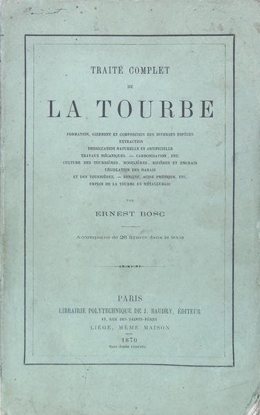 Traité complet de la tourbe