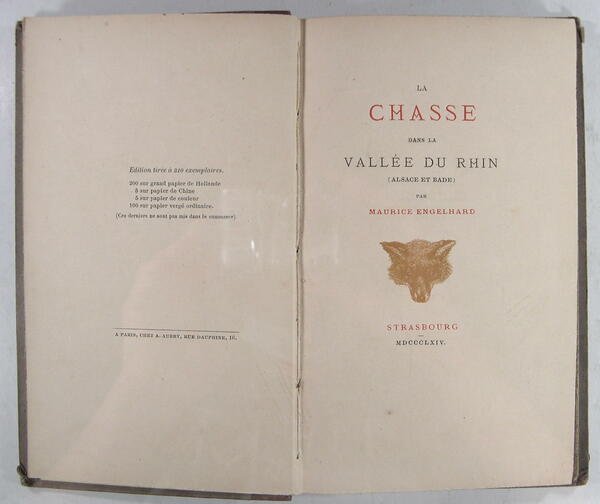 La chasse dans la vallée du Rhin (Alsace et Bade)