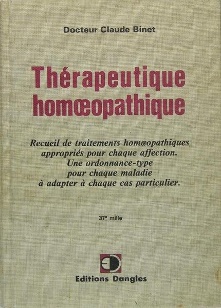 Thérapeutique homoeopathique