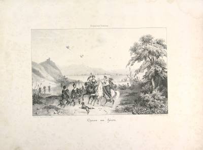 Musiques partition et gravure : La chasse au héron & …