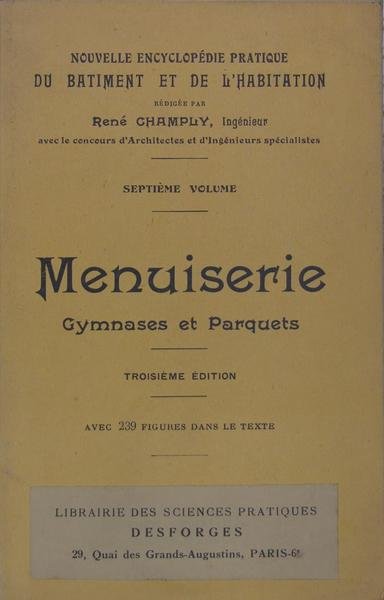 Menuiserie, gymnases et parquets