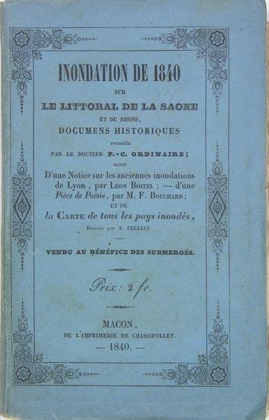 Inondation de 1840 sur le littoral de la Saône et …
