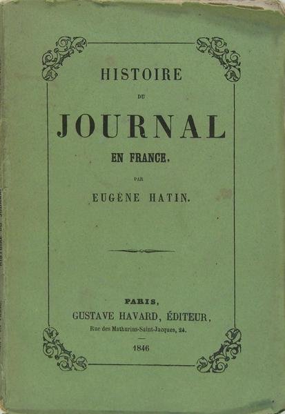 Histoire du journal en France