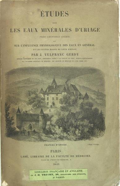 Etudes sur les eaux minérales d'Uriage près Grenoble (isére) et …