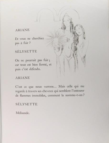 Ariane et Barbe bleue. Conte en trois actes. Pointes sèches …